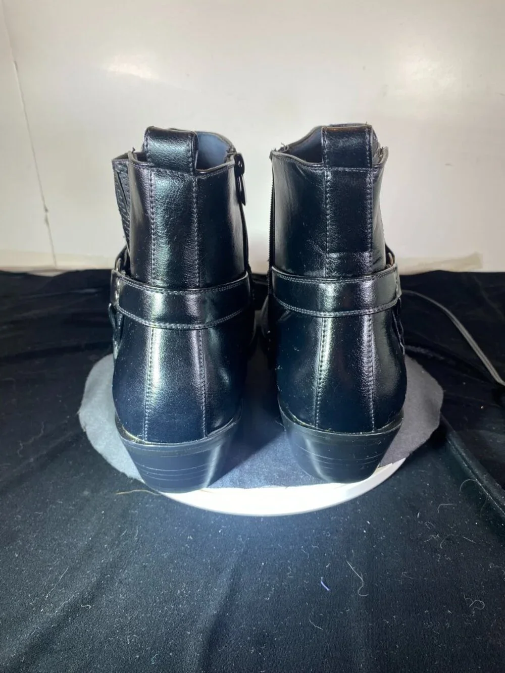 Men's 13 Alberto Fellini Western Harness Boots, Ankle Boots, Slightly Used